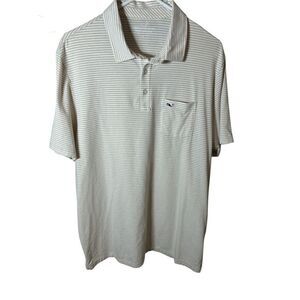 Vineyard Vines Slim Fit‎ Short sleeve Polo shirt Men lg